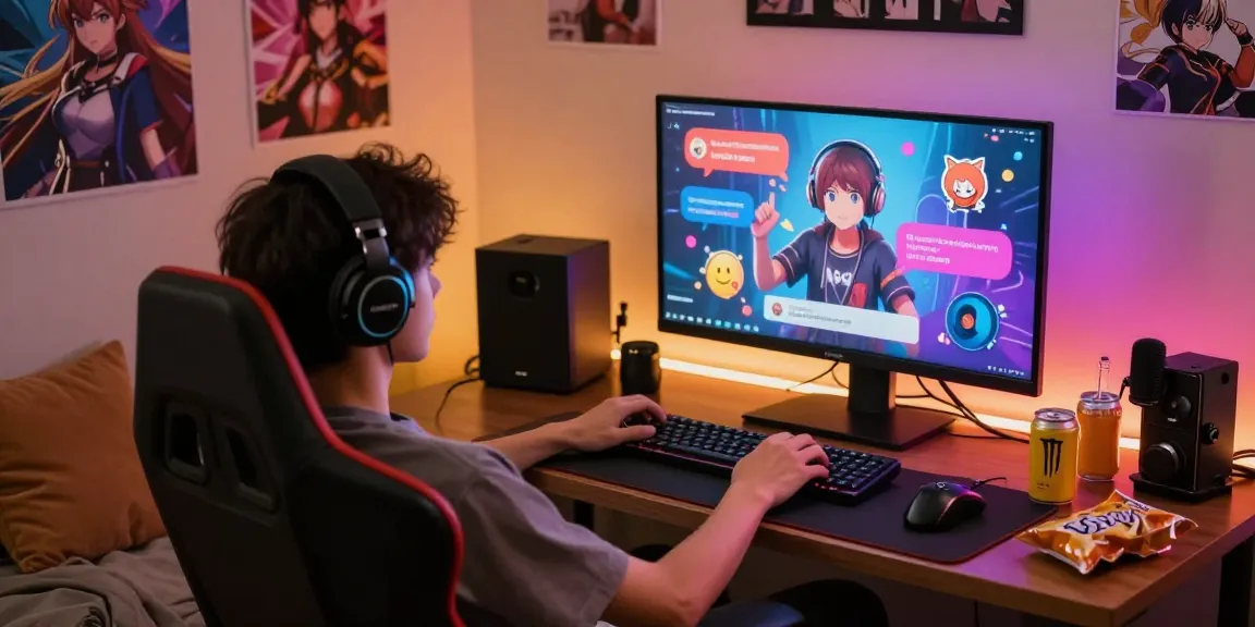 NSFW AI chat experience with vibrant character interactions in a cozy setup.