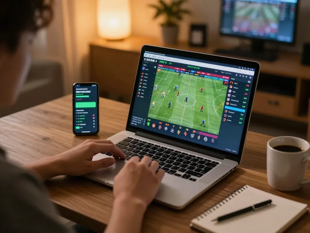 Engage with live sports betting at vipwin featuring dynamic odds on a laptop