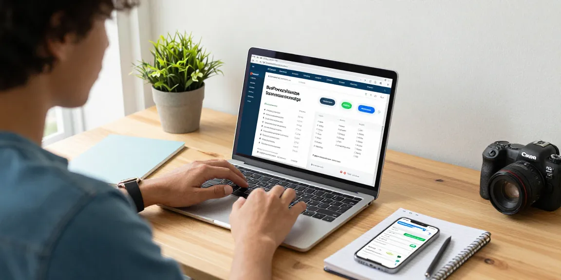 Engaging with BedPersonal for free local classifieds in a modern workspace.