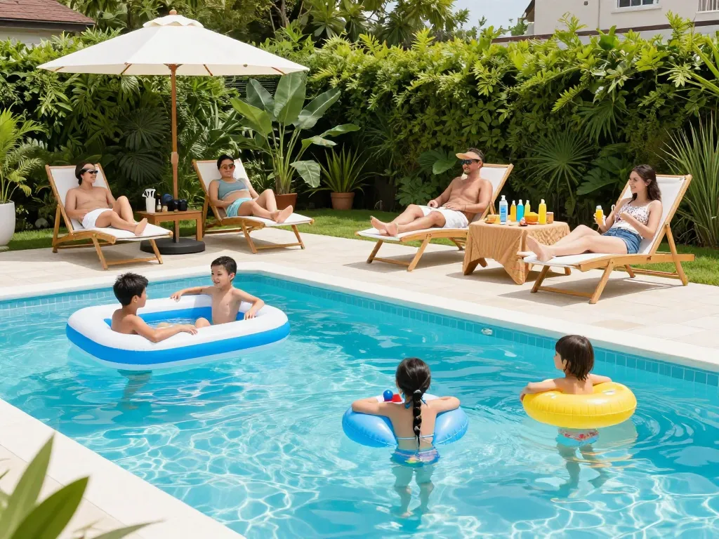 Dolphin Pool Services brings families together for joyful summer days by the pool.