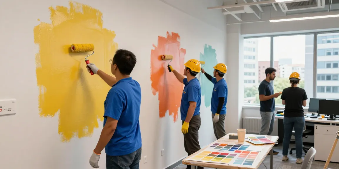 Expert commercial painters Washington County OR revitalizing office interiors.