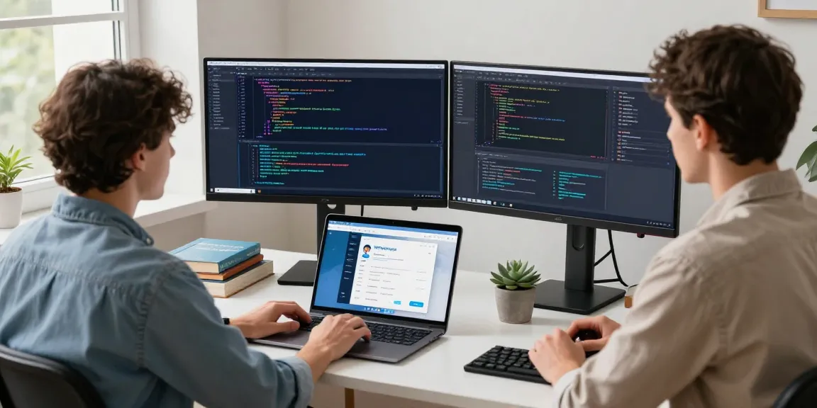 Developer working on Telegram 纸飞机中文版 interface in a modern workspace