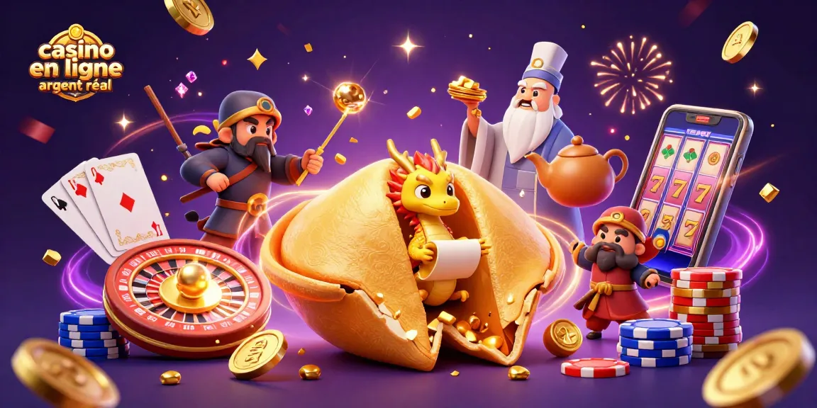 Découvrez des jeux captivants de casino en ligne argent réel avec des personnages fantastiques dans une illustration numérique.