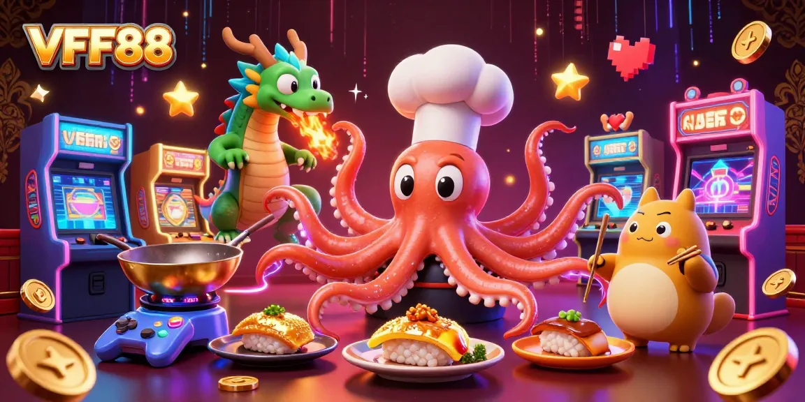 Experience thrilling gaming at VFF88 with vibrant casino elements and engaging characters.