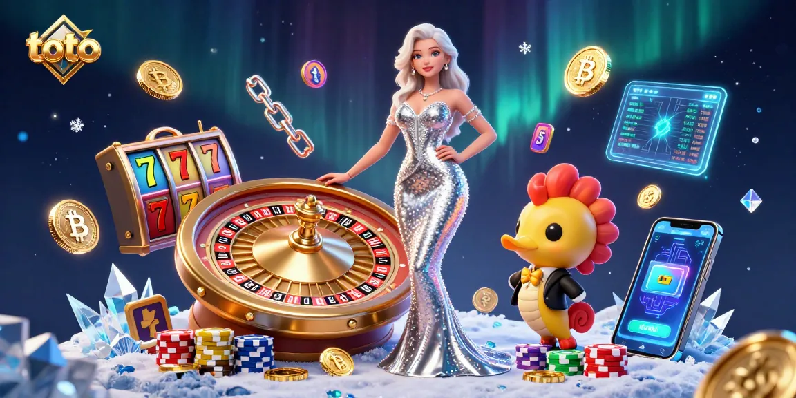 Spin toto slots and win big with a dazzling roulette setup and vibrant casino elements