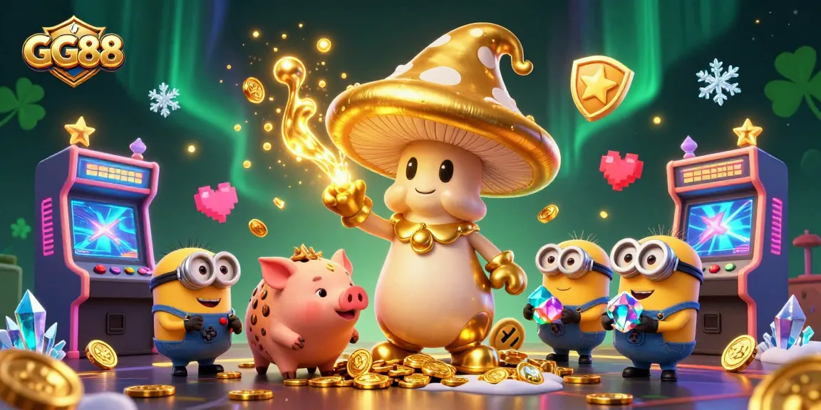 Engage in thrilling gameplay at GG88 with vibrant 3D casino elements and magical characters.