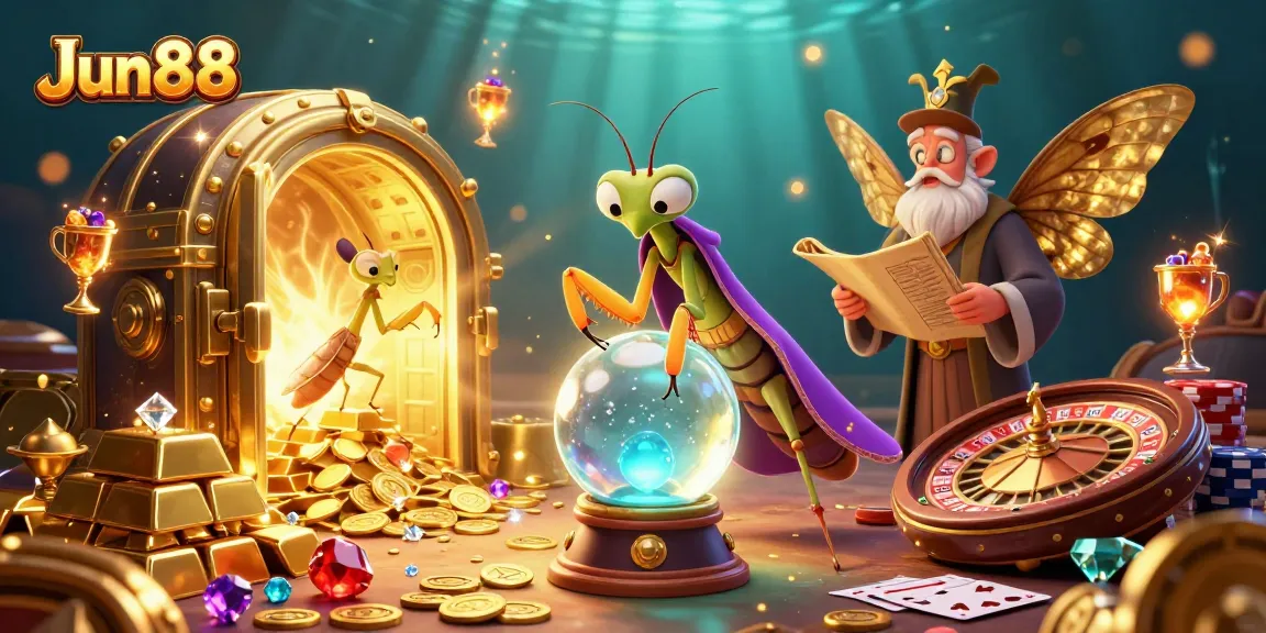 Play exciting games at Jun88's casino, featuring vibrant characters and dynamic gaming elements.