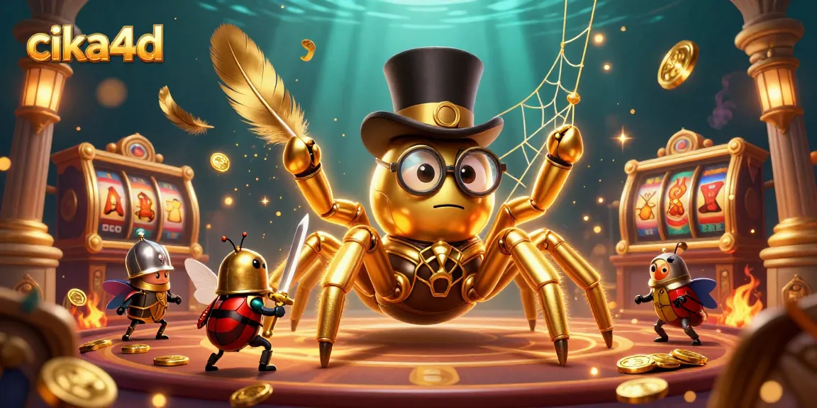 Engage with cika4d as the golden tarantula weaves its winning web of fortune at the casino.