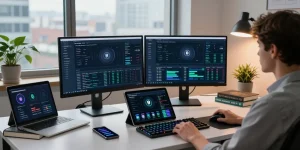 ifps cryptocurrency trading setup with blockchain analytics and digital wallet.