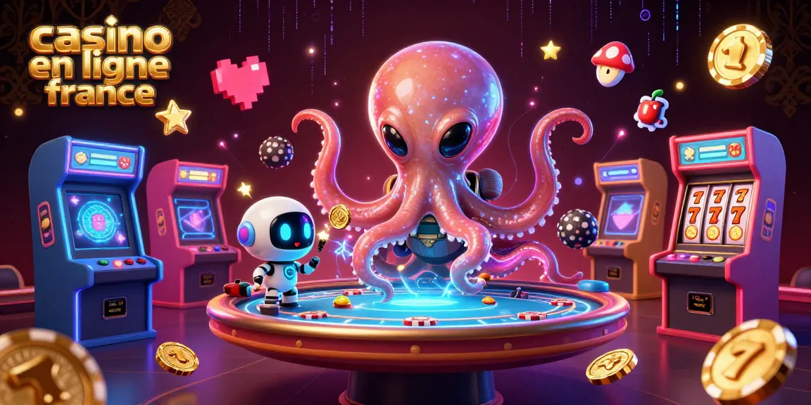 Jouer sur un casino en ligne en France avec un octopus extraterrestre et des machines à sous