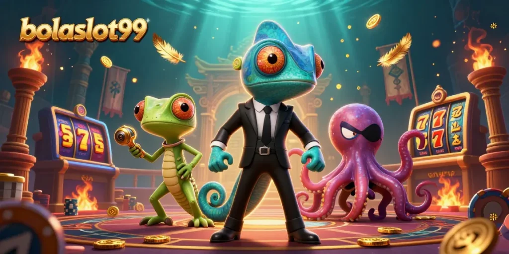 Experience thrilling slots and jackpots with bolaslot99, featuring a dynamic 3D casino adventure.