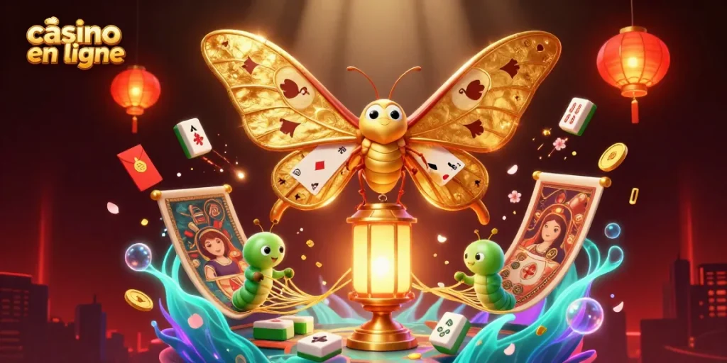 Jouez dans un casino en ligne avec des scènes captivantes de jeux et de chance.