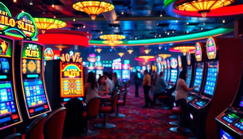 Menggoda pemain dengan slot88 dan suasana kasino yang ceria.