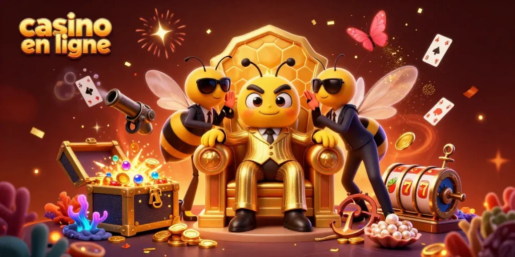 Le casino en ligne célèbre avec une illustration dynamique de boss mob, des gardes et une informatrice.